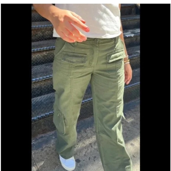 Brandy Melville Pants - Brandy Melville olive green Kim pants - military green